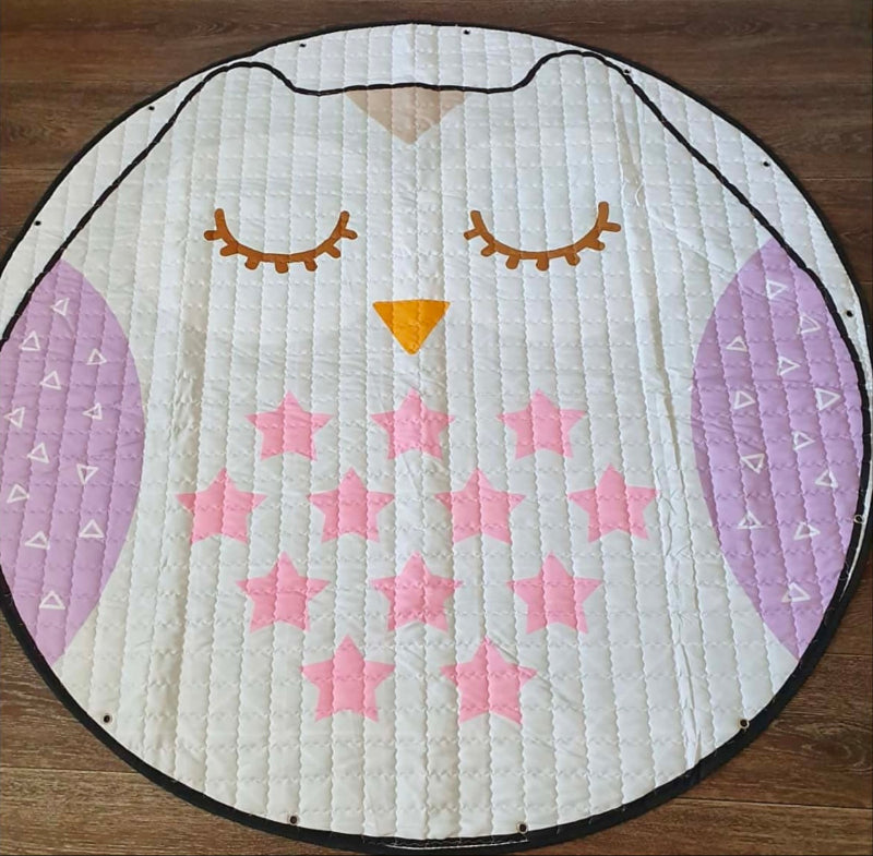 Sleepy Owl Antislip Play Mat Toy Storage - Just Kidding Store
