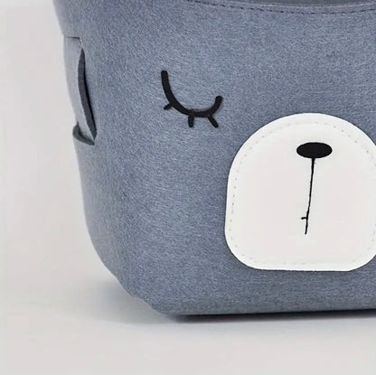 Woodland Animals Felt Kids Toy Storage Baskets - Just Kidding Store