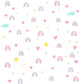 Rainbow Hearts Wall Decals - Just Kidding Store