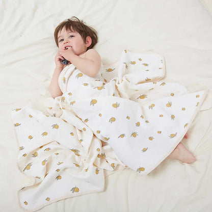 4 Layers Muslin Hooded Towel - Bath Poncho - Just Kidding Store