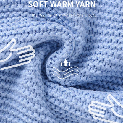 Hooded Baby Infant Winter Knitted Jumpsuit - Just Kidding Store