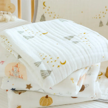 Celestial Dreams 6-Layer Bamboo Cotton Muslin Blanket - Just Kidding Store