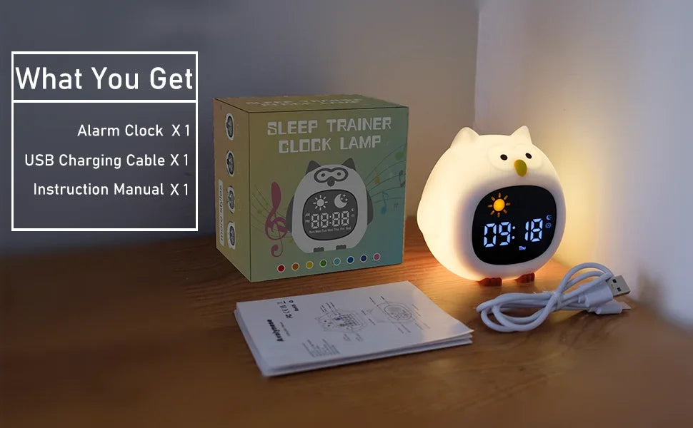Alarm Clock Touch Control Night Light - Just Kidding Store