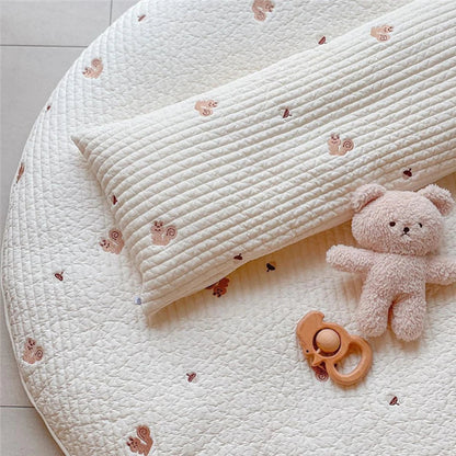 Embroidered Flat Baby Nursery Pillow - Just Kidding Store