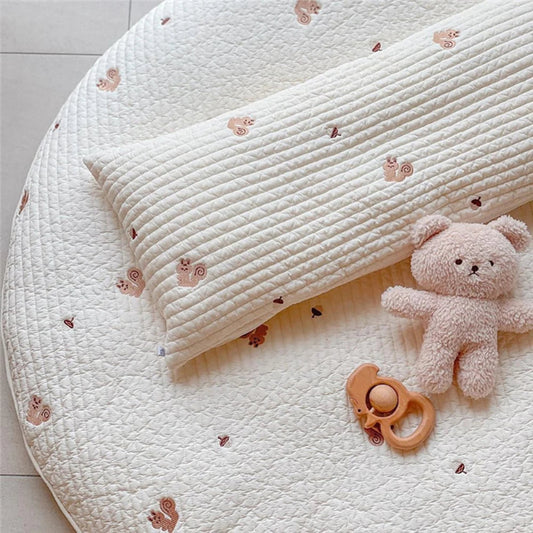 Embroidered Flat Baby Nursery Pillow - Just Kidding Store