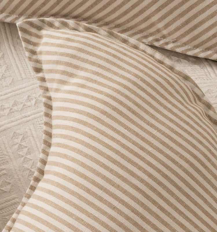 Cotton Linen Stripe Pillow - Just Kidding Store