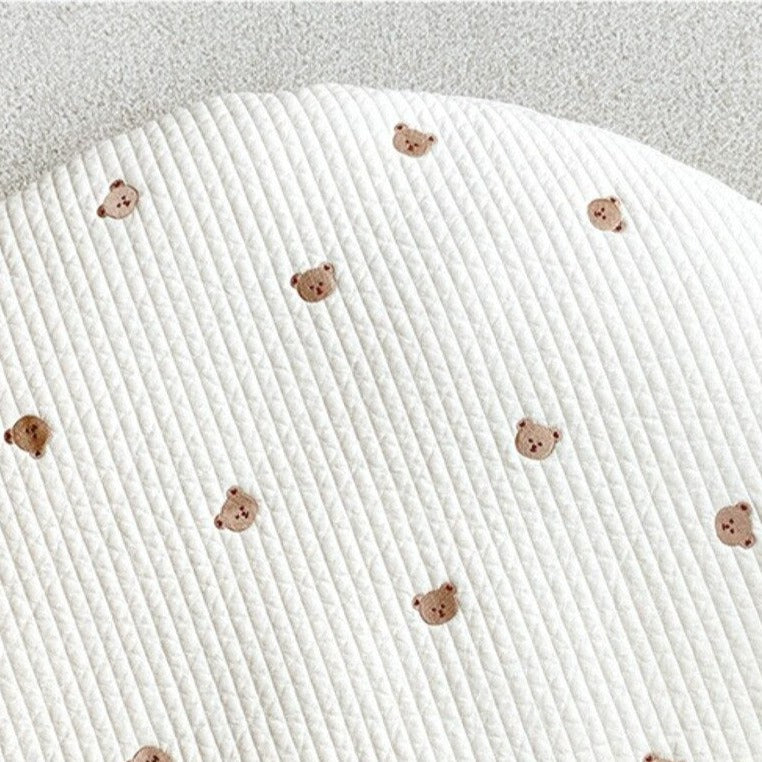 Round Embroidered Padded Baby Play Mat - Just Kidding Store