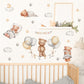 Moon Clouds Teddy Bear Nursery Children Wall Decals - Just Kidding Store