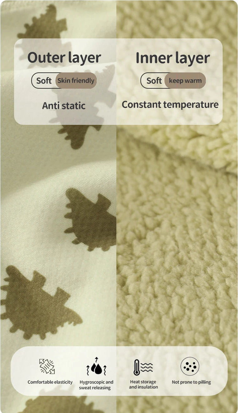 Cozy Critter Warm Fleece Hooded Rompers