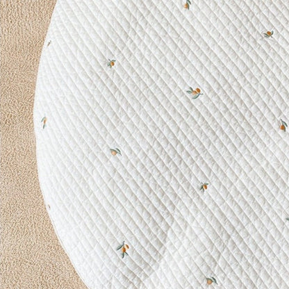 Round Embroidered Padded Baby Play Mat - Just Kidding Store