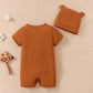 Baby Bear Summer Romper With Hat - Just Kidding Store