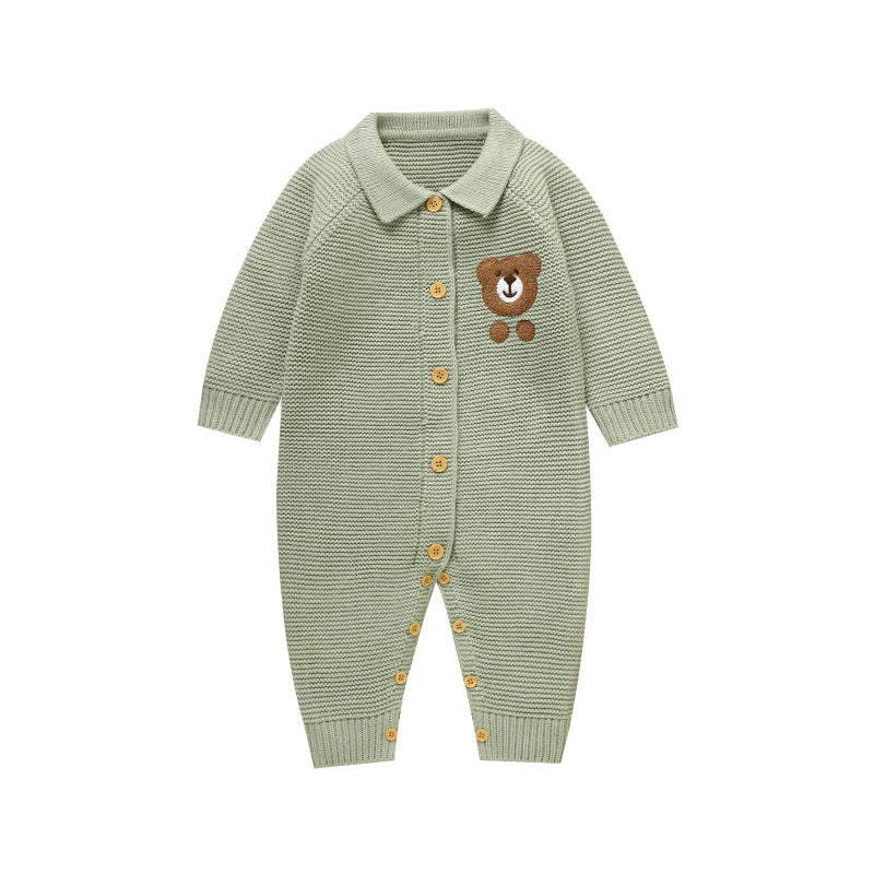 Teddy Knitted Infant Romper - Just Kidding Store