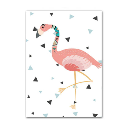 Tribal Animals Canvas Posters - Just Kidding Store