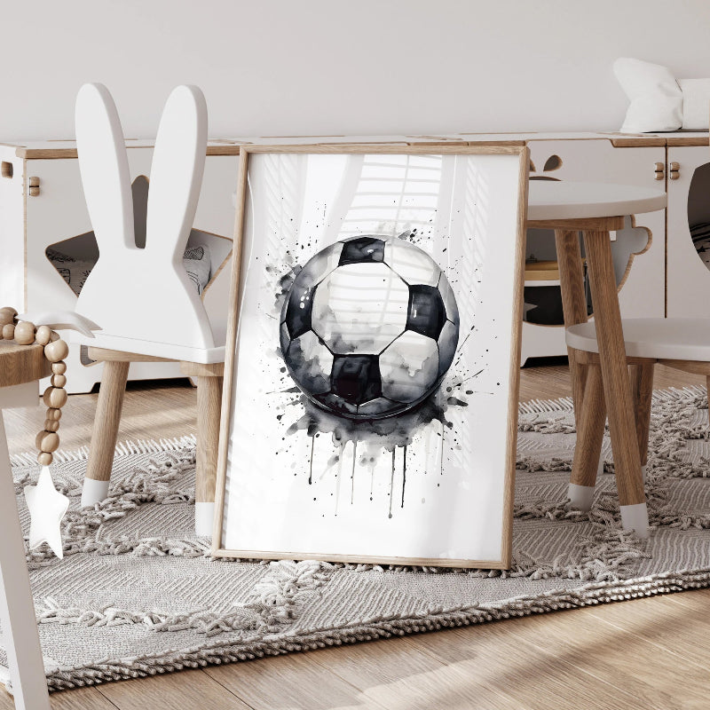3pcs Personalized Custom Name Football Canvas Poster - Just Kidding Store