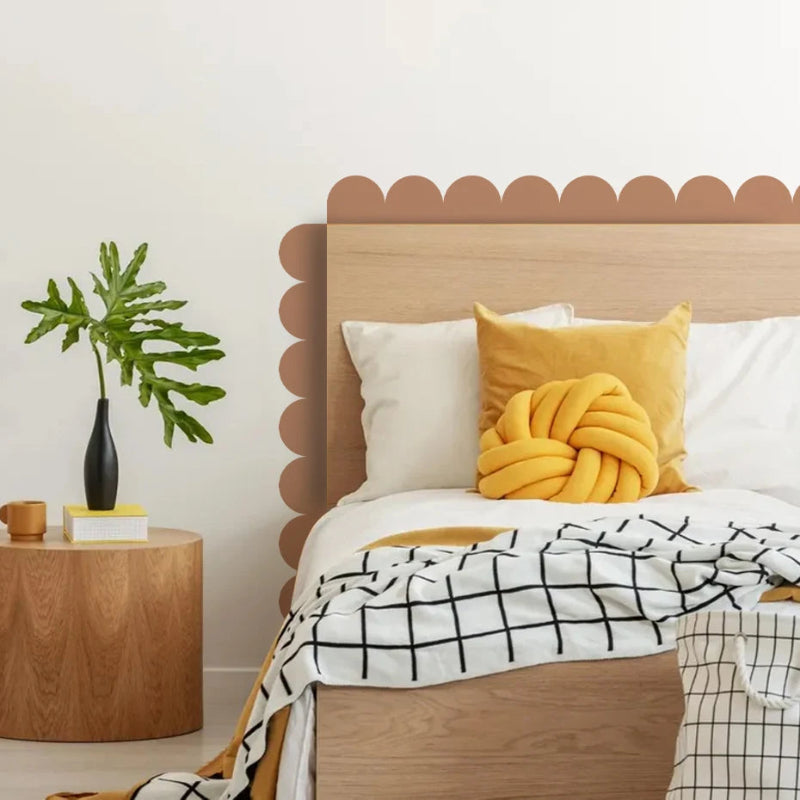 Little Hearts Scallop Wall Strip Nursery Sticker - Just Kidding Store