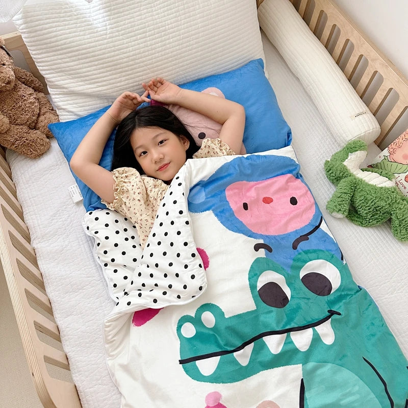 Kids Sleeping Bag With Pillow - Sleeping Envelope - Just Kidding Store