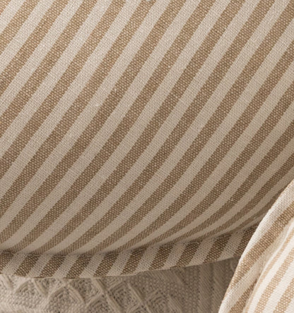 Cotton Linen Stripe Pillow - Just Kidding Store