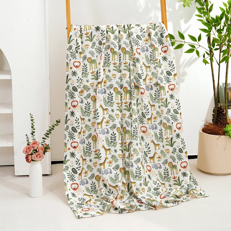 Cotton Bamboo Oversized Swaddle Blanket - Just Kidding Store