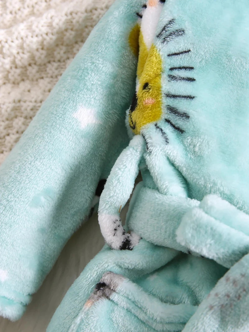 Safari Plush Hooded Robe - Just Kidding Store