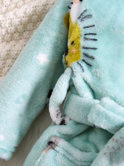 Safari Plush Hooded Robe - Just Kidding Store