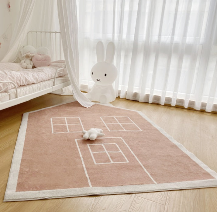 Big House Plush Fluffy Non-Slip Children Baby Carpet - Just Kidding Store