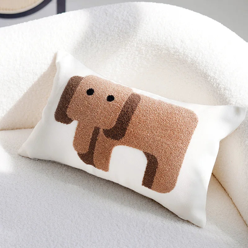 Elephant Embroidered Cushion Covers - Just Kidding Store