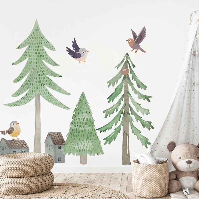 Nordic Forest Wall Decal - Just Kidding Store