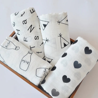 Milk Bottle Cotton Muslin Blanket - Just Kidding Store