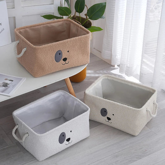 Plush Doggy Storage Basket - Toys Organizer - Just Kidding Store