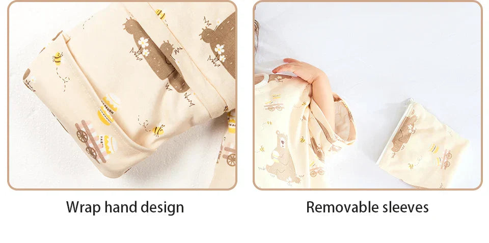 Sleeping Bag 3.5tog - Detachable Sleeves Sleep Envelope - Just Kidding Store