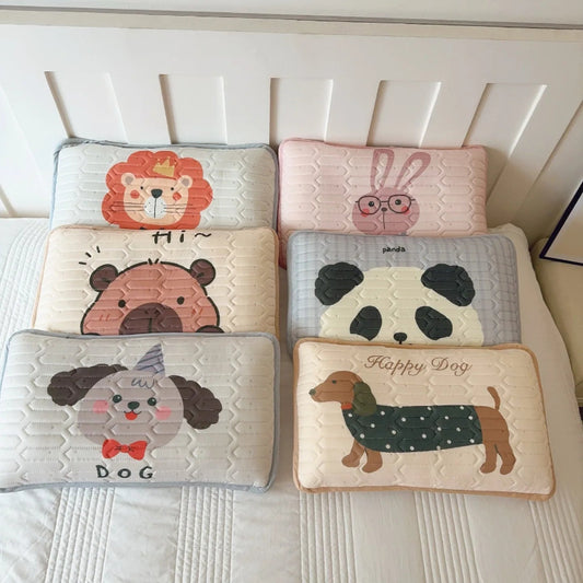 Cool Silk Latex Cartoon Animals Pillowcase - Just Kidding Store