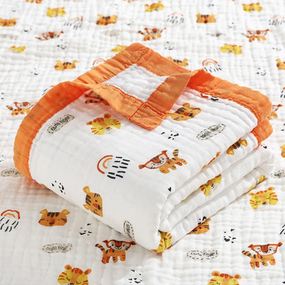 6 Layers Cotton Muslin Blanket - Just Kidding Store