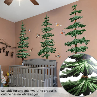 Tall Pine Tree Wall Stickers - Just Kidding Store