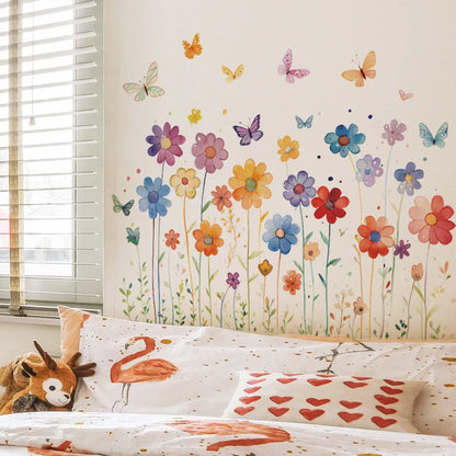 Whispering Meadow Watercolor Wall Stickers - Just Kidding Store