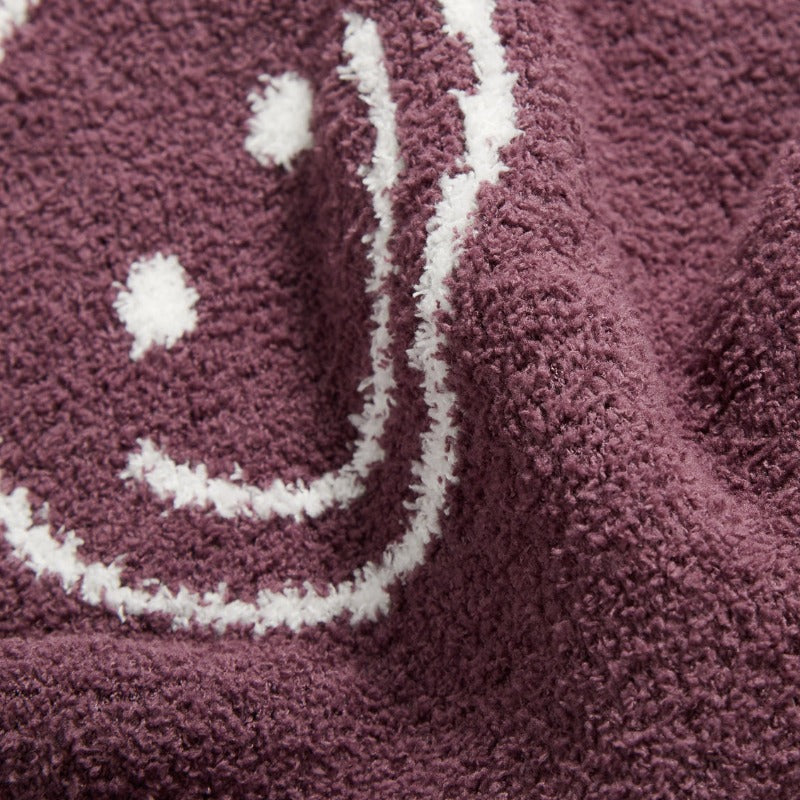 Smiley Face Double Sided Blanket - Just Kidding Store