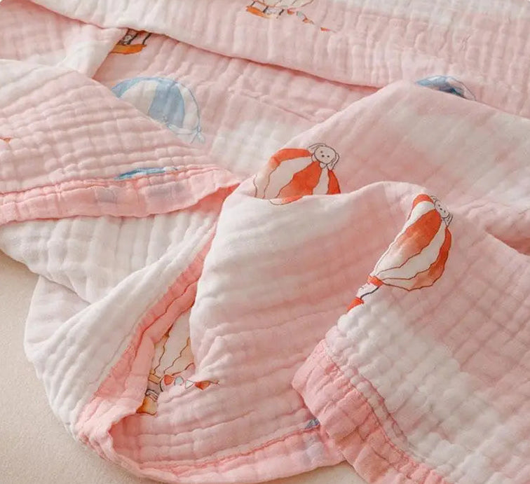Pure Cotton Six Layer Muslin Blanket - Just Kidding Store