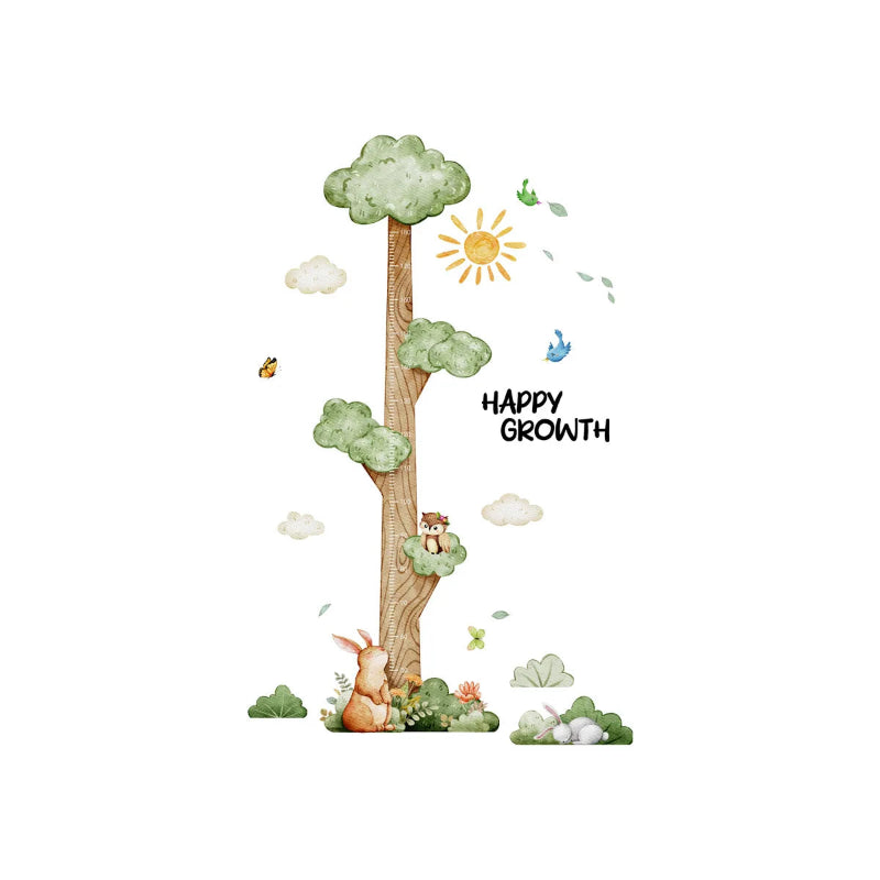 Happy Growth Height Measure Wall Sticker - Just Kidding Store