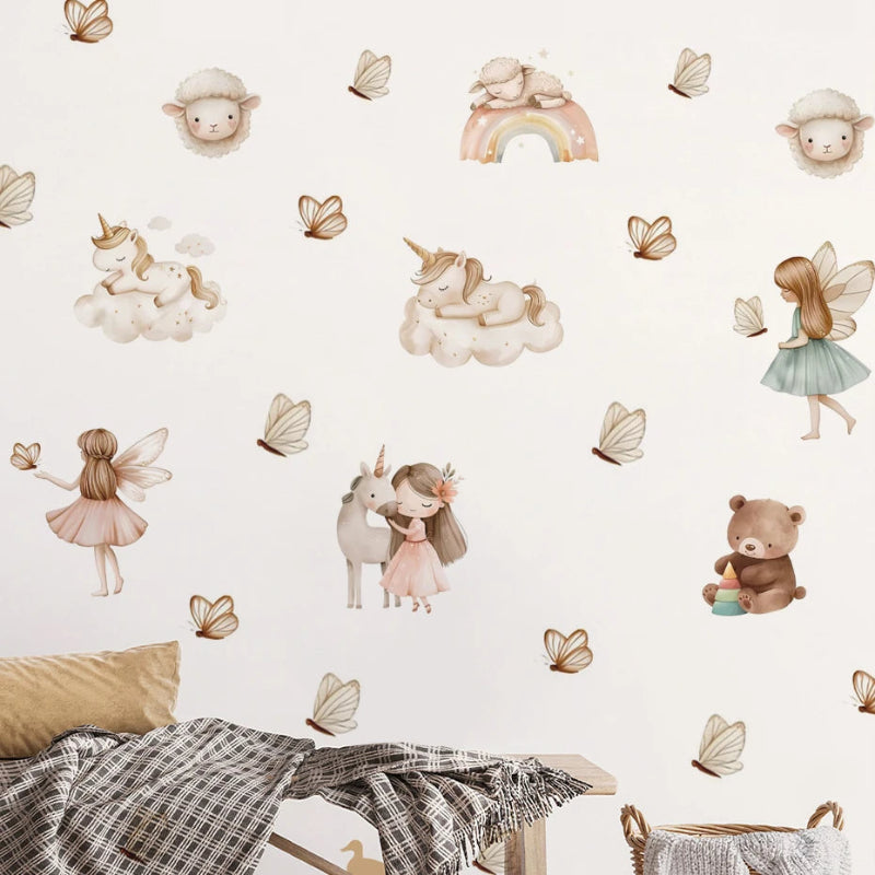 Whimsical Fairy Garden Wall Decals - Just Kidding Store