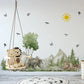 XL Wildlife Forest Landscape Nursery Childrens Wall Decal - Just Kidding Store