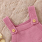 Sleeveless Waffle Knitted Jumpsuit Set - Just Kidding Store