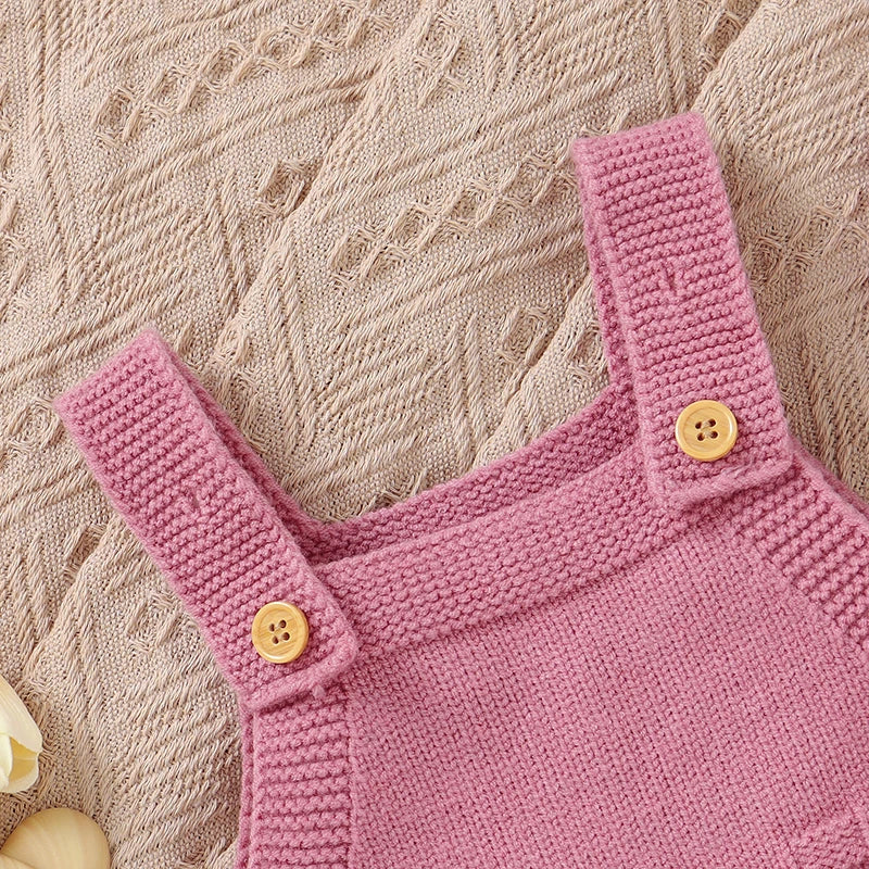 Sleeveless Waffle Knitted Jumpsuit Set - Just Kidding Store