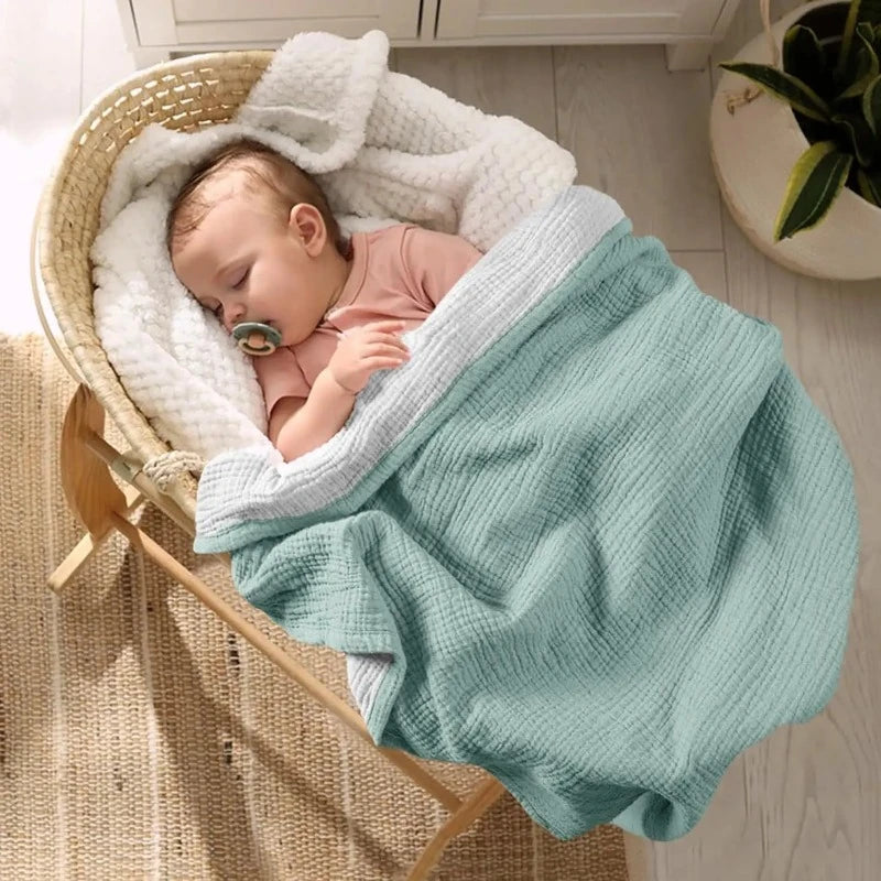 4 layer muslin baby blanket clearance