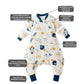 Split Leg Sleep Sack - Detachable Sleeve Sleeping Bag - 3 Thickness Option - Just Kidding Store