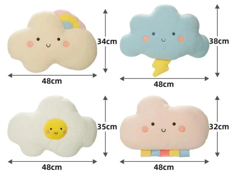 Cloud Cushions - Cloud Rainbow Tassel Thunder Sun - Just Kidding Store