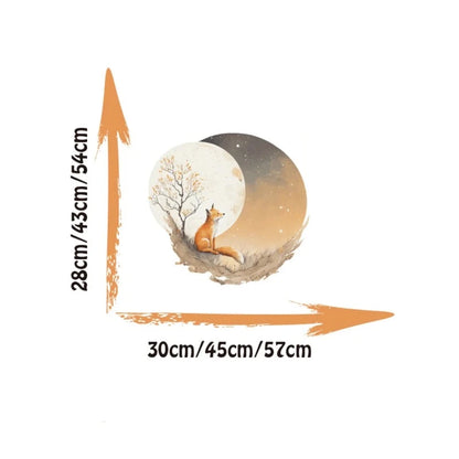 Moon Fox Wall Decal - Just Kidding Store