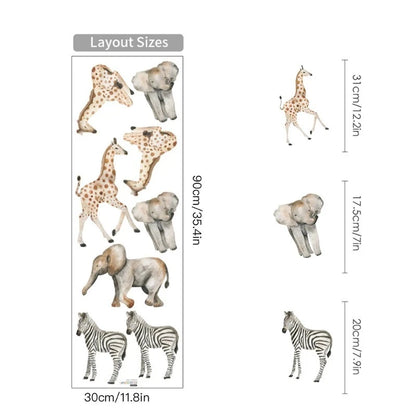 Wild Africa Large Nursery Wall Decals - Just Kidding Store