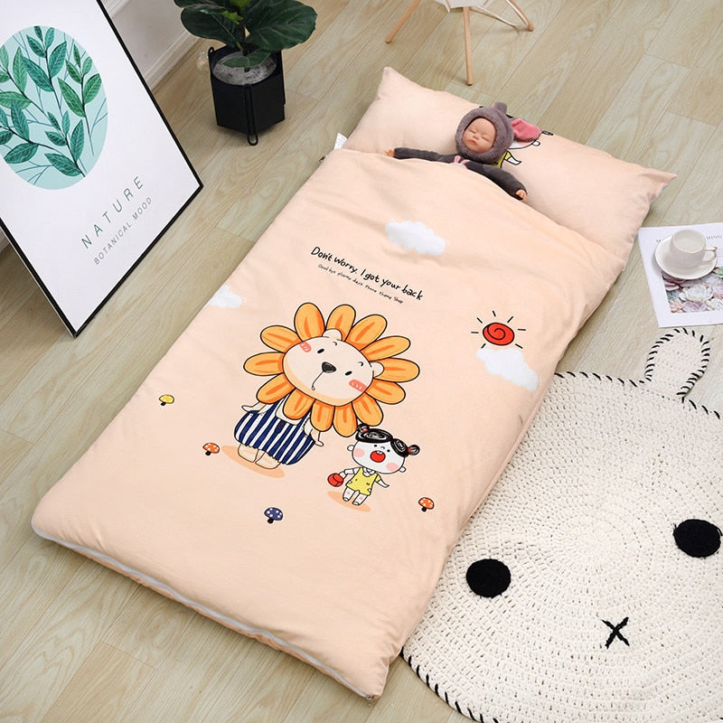 Kids Sleeping Bag With Pillow - Sleeping Envelope - Just Kidding Store