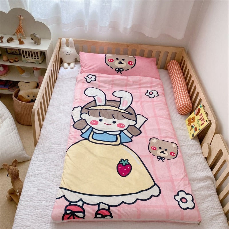 Kids Sleeping Bag With Pillow - Sleeping Envelope - Just Kidding Store