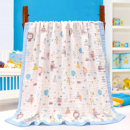6 Layers Cotton Muslin Blanket - Just Kidding Store