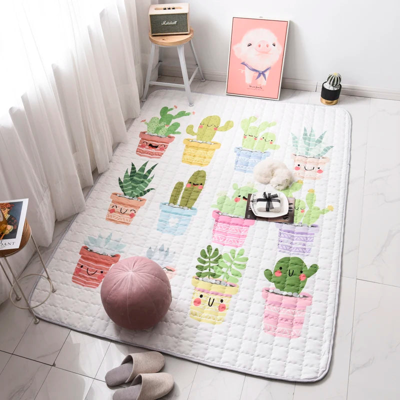 Oversized Quilted Play Mat - Waterproof Anti Skid Carpet - Just Kidding Store
